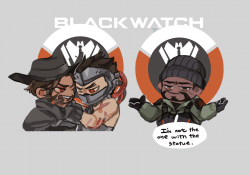 Overwatch Blackwatch 黑衛壓克力吊飾