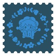 【排球少年!!】及川樹燙藍郵票貼紙