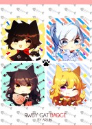 RWBY 貓貓方形胸章