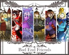 【Bad End Friends 】 A6全彩雙面明信片套組(7張)