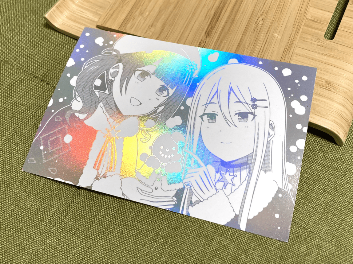 奏穗波玩雪人明信片(無料)
