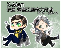 X-Men快銀、萬磁王壓克力吊飾