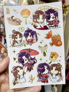 《花怜小情侶日常》燙啞金轉印貼紙