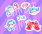 【LoL】Jinx 貼紙