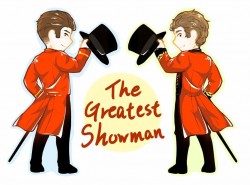 大娛樂家 The Greatest Showman 巴納姆/菲利浦 雙面壓克力吊飾