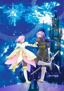 TOV/宵星傳奇-由利&amp;艾絲緹兒燙銀絲絨膜明信片