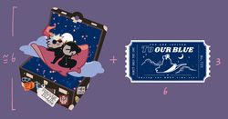 夏五星空回憶吊飾 附票根貼紙(加印新款)
