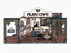 ALIEN STAGE | 咖啡廳壓克力盒子