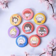 【FF14】豆豆眼3.2cm磁鐵徽章【拂曉後勤篇】