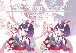 【FGO】茨木童子 酒吞童子 6cm雙面不同圖透明壓克力吊飾