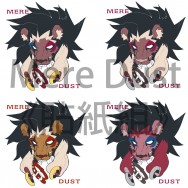 《Mere Dust》Garnet面具&amp;Pearl項圈貼紙組