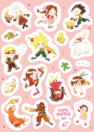 FF7 全員貼紙
