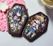 <離去與留下的棺>鏈鋸人組浮雕木頭磁鐵