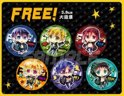 FREE!圓點5.8cm徽章