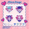 Alienstage心動磨砂吊飾/全斷貼紙
