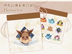 【Pokemon】伊布家族 伊布幻境系列 束口袋 15*17cm