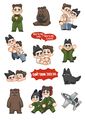 TOPGUN Best Friends in forest Roosmav 森林朋友泡泡貼紙