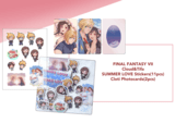FF7 克勞德蒂法 夏日戀情 小卡+貼紙組
