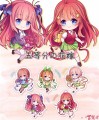 五等分的花嫁/Q版 壓克力 吊飾 /透明雙面