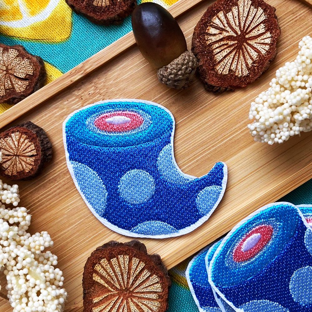 [原創]水怪尾巴刺繡貼片