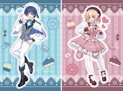 【特殊傳說】漾漾&amp;喵喵情人節PVC明信片