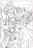 《PandoraHearts》 同人二創周邊 みんなが集った午後のひととき 明信片