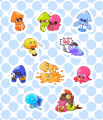 【Splatoon2】海產貼紙