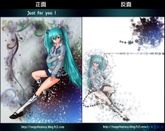 初音未來角色明信面