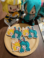 Vocaloid - RinMiku 動物刺繡徽章