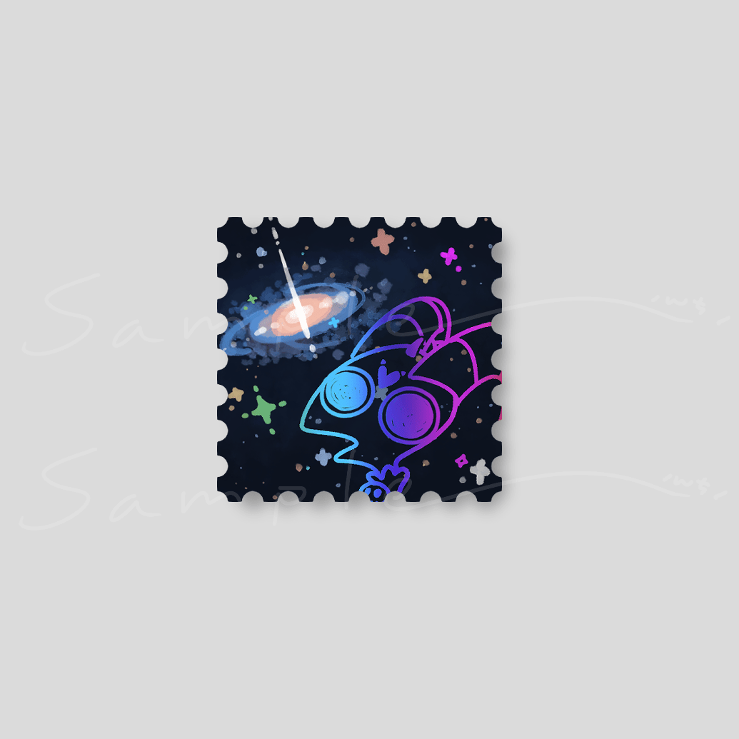 【Helluva Boss】【無料】Blitzø宇宙傻眼燙金貼
