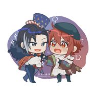 【IDOLiSH7／アイナナ】一織陸團畫小卡
