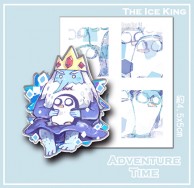 AT Adventure Time 探險時刻 ICE KING 不透明壓克力別針