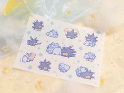 【寶可夢】雪吞蟲&amp;啪擦海膽透明貼紙