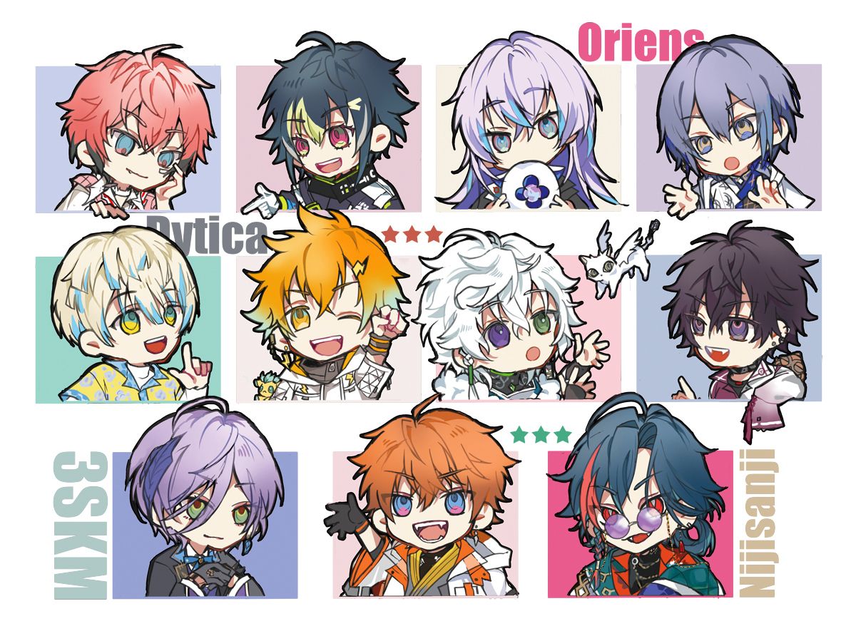 【NIJISANJI JP】3SKM+Oriens+Dytica收納盒