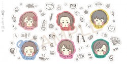 [APH] 東亞銅版貼紙