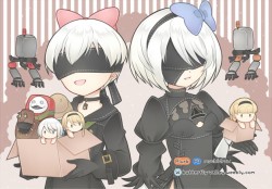 【尼爾：自動人形】 9S2B無料小卡+認親卡