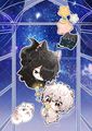 【颱風擬人系列 】大小犬星河 明信片