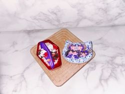 浮雕木片轟與轟貓/五年貓貓::繪師：夜楓銀（左）、香菇（右）