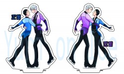 &lt;Yuri On Ice&gt; 雙人滑雙面壓克力立牌