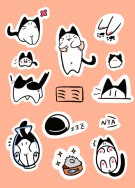 [ミミ]貓咪原創刀模貼紙