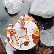 唐布衣貓貓仿琺瑯金屬徽章
