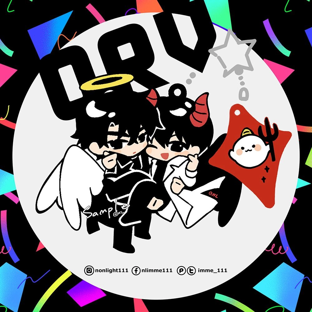 全知天使惡魔◈磨砂壓克力吊飾