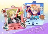 (加印新版) 米與英閃粉壓克力吊飾
