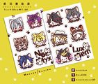 Luxiem/Noctyx貓貓趴趴系列貼紙
