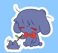 倒插邦尼貼紙