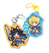 不透明滴膠壓克力吊飾(約翰&芙蘭)