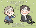 bbc SHERLOCK喝ㄎㄧㄤ福華壓克力別針