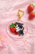 去唱卡拉OK吧！-聰實貓貓草莓吊飾