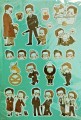 Kingsman 金牌特務 哈利&伊格西 PVC透明貼紙