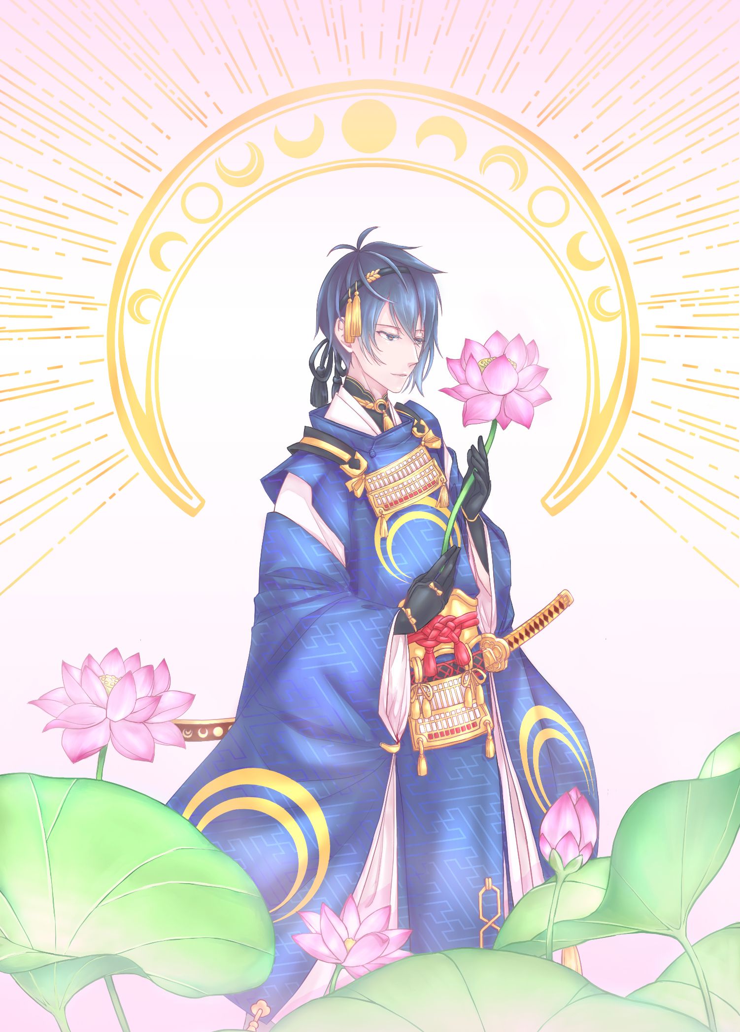 陸奧一蓮 三日月宗近 燙金認親卡(交換制)